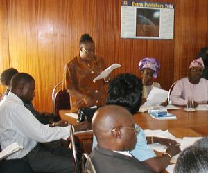 Advocacy meeting with Commissioner of Education, May 2006.
